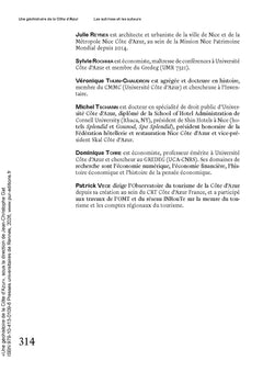 Une géohistoire de la Côte d'Azur