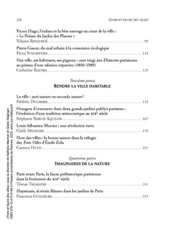 Flore et faune des villes