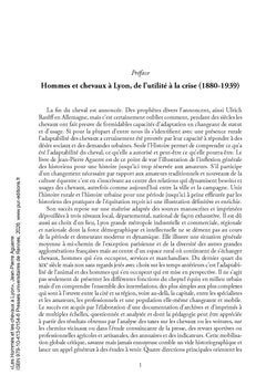 Les Hommes et les chevaux à Lyon 1880 - 1939