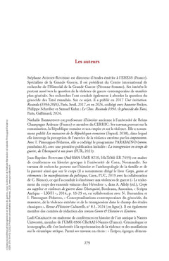 Violences extrêmes et transgression en temps de guerre