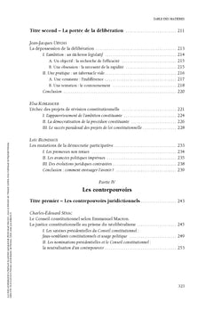 Le droit constitutionnel à l'épreuve du premier quinquennat d'Emmanuel Macron