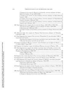 Comptes de Jean IV, duc de Bretagne