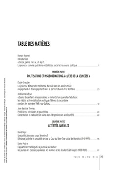 De la jeunesse aux Amériques