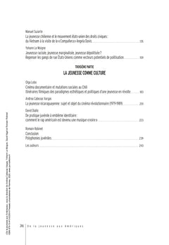 De la jeunesse aux Amériques