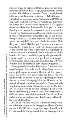 Philosopher avec l'histoire de l'art