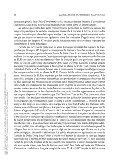 Les marqueurs discursifs à l'oral et à l'écrit