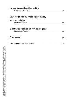 Shoah, après Lanzmann