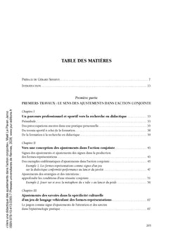Vers une didactique des ajustements dans l'action conjointe