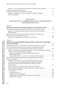 Vers une didactique des ajustements dans l'action conjointe