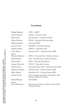Les âges au travail dans les sociétés d'Europe occidentale, XIVe-XXe siècle
