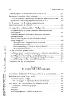 Le nominal propre