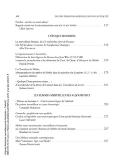 Figures féminines merveilleuses de l'Antiquité