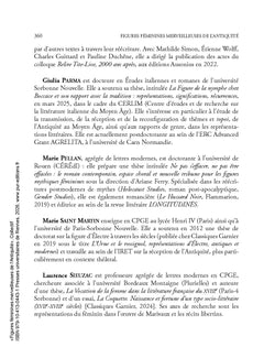 Figures féminines merveilleuses de l'Antiquité