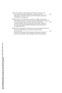 Livres et bibliothèques du Maine et du Val de Loire