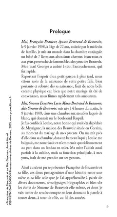Françoise de Beauvoir et sa fille, Simone