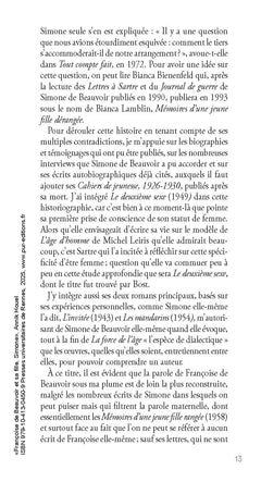 Françoise de Beauvoir et sa fille, Simone