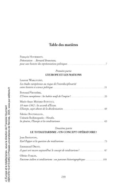 L'Europe et le totalitarisme