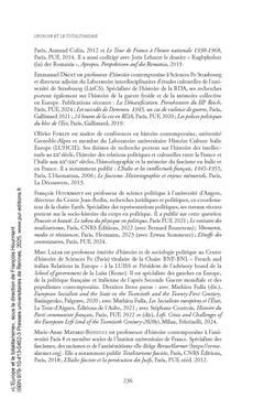 L'Europe et le totalitarisme