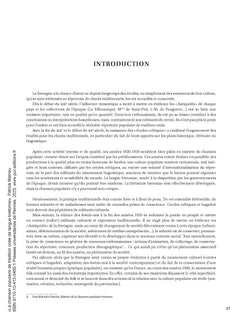 La chanson populaire de tradition orale en langue bretonne