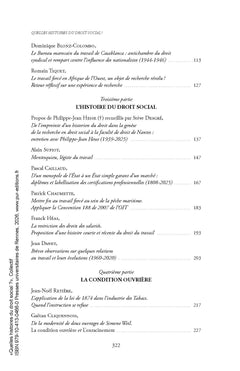 Quelles histoires du droit social ?