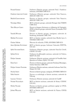 Dictionnaire des masculinités en Grèce ancienne