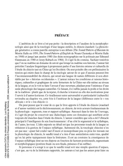 Une approche CVCV du chinois standard