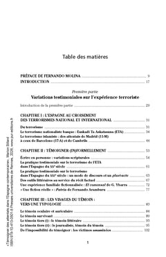 Témoigner des attentats dans l'Espagne contemporaine