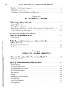 Athènes et Jérusalem face à la naissance de la philosophie