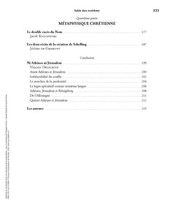 Athènes et Jérusalem face à la naissance de la philosophie