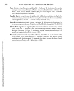 Athènes et Jérusalem face à la naissance de la philosophie