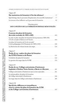Former les enseignants du premier degré en France et en Roumanie