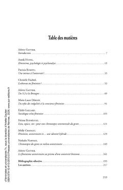 Féministes et universitaires ?