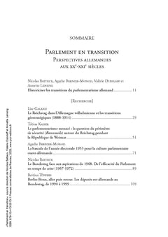 Parlement en transition