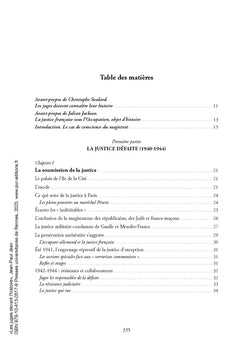 Les juges devant l'histoire