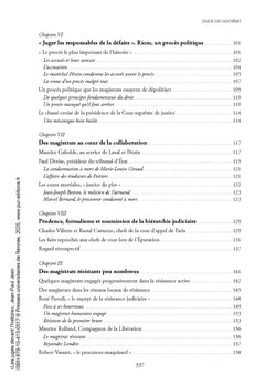 Les juges devant l'histoire