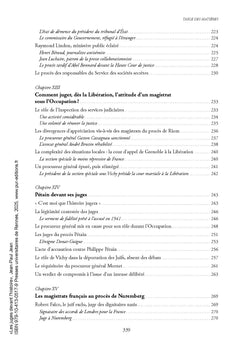 Les juges devant l'histoire