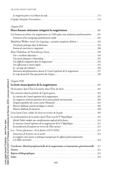 Les juges devant l'histoire