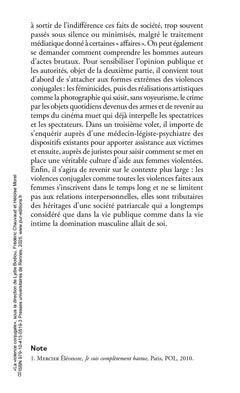La violence conjugale