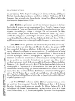 Collectionner les écrivains