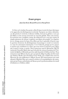 Le territoire