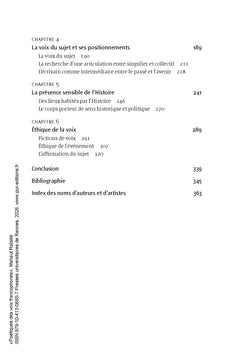 Poétiques des voix francophones