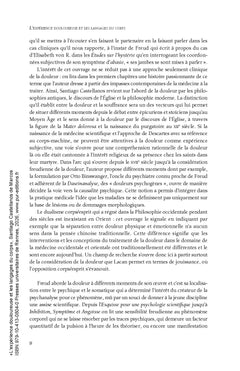 L'expérience douloureuse et les langages du corps