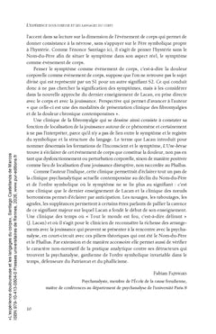 L'expérience douloureuse et les langages du corps