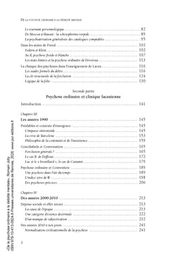 De la psychose ordinaire à la débilité mentale