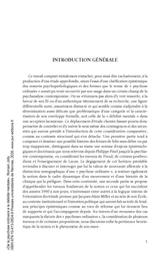 De la psychose ordinaire à la débilité mentale