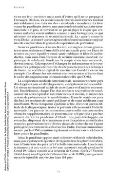 Autour du COVID