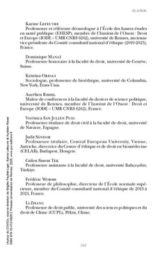 Autour du COVID