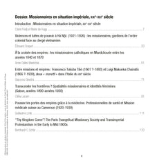 Missionnaires catholiques en situation impériale, XIXe-XXIe siècle