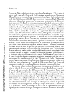 Écrire l'insurrection à l'époque contemporaine