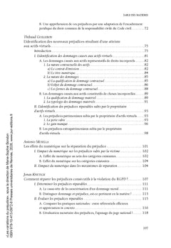 Les variations du préjudice